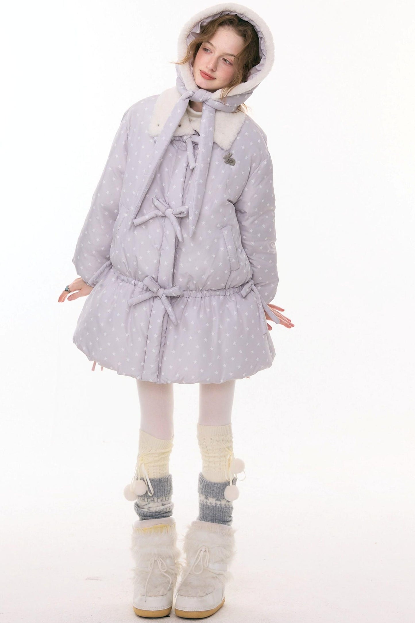 Star Dot Down Jacket + Hat