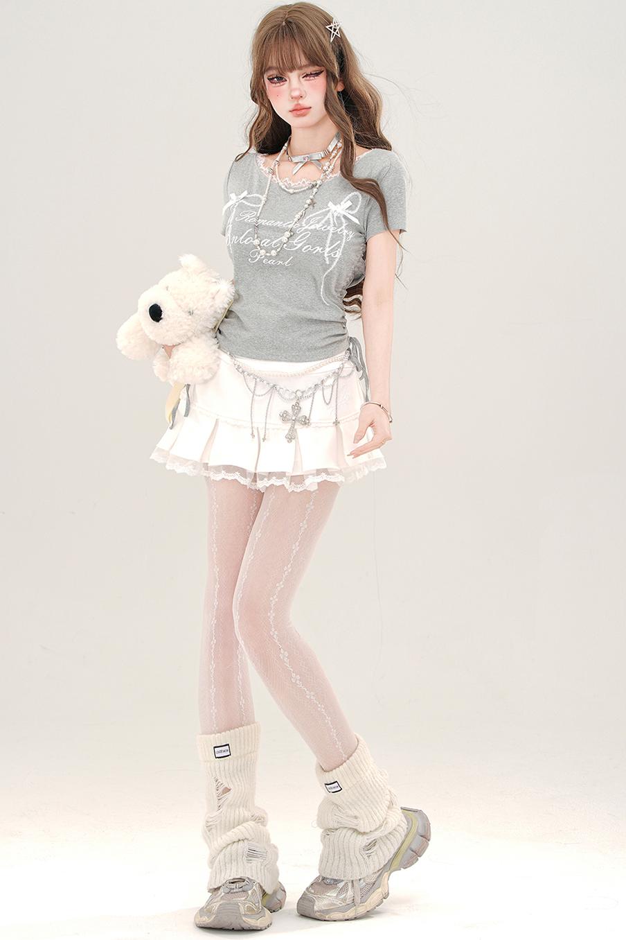 Spice Lace Drawstring T-Shirt