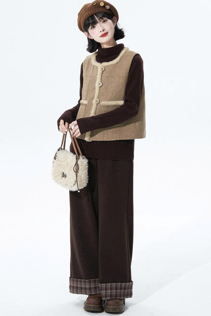 Oatmeal Speckled Woollen Vest