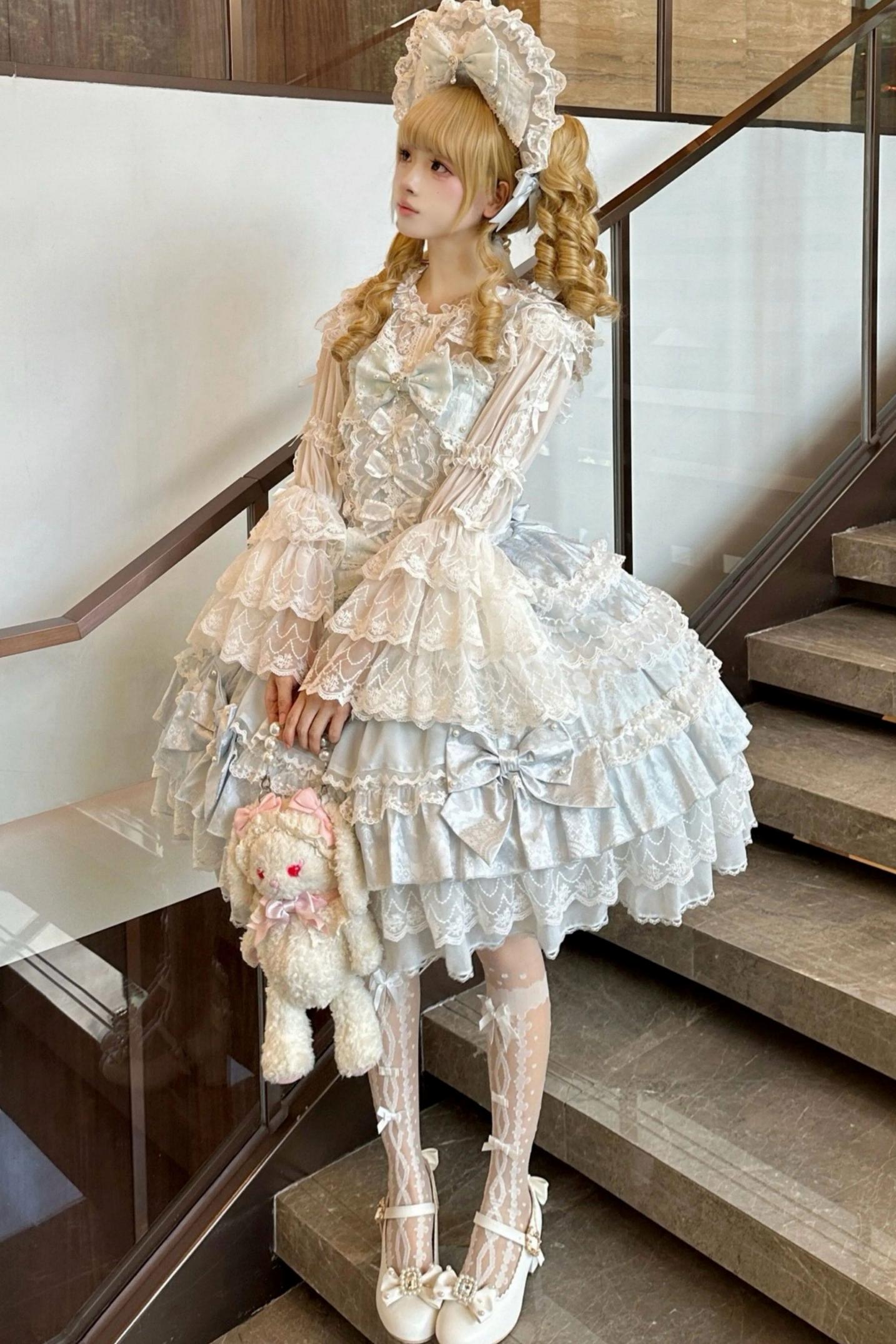 Doll Sweet Princess Lolita Dress + Bonnet