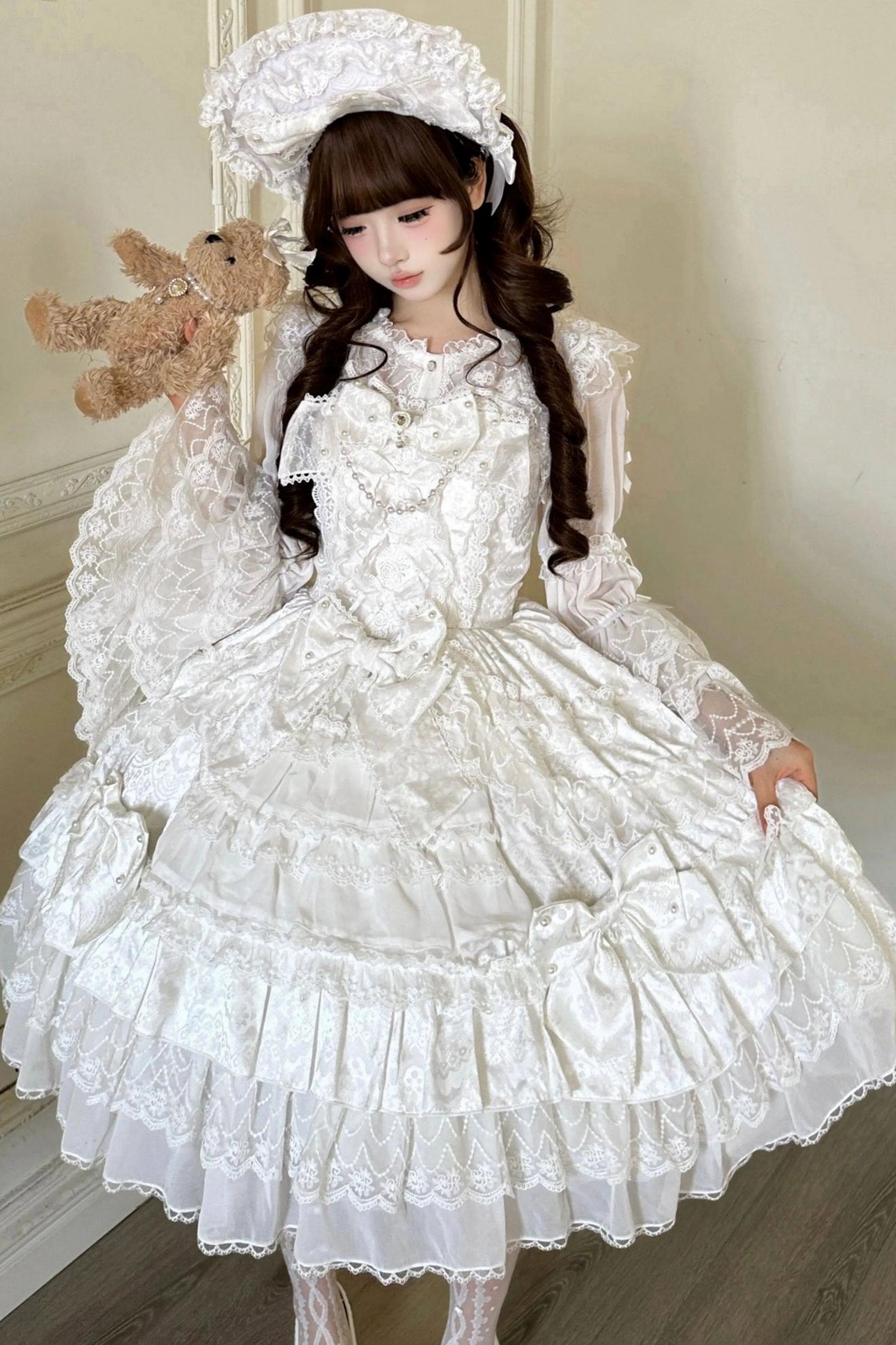 Doll Sweet Princess Lolita Dress + Bonnet