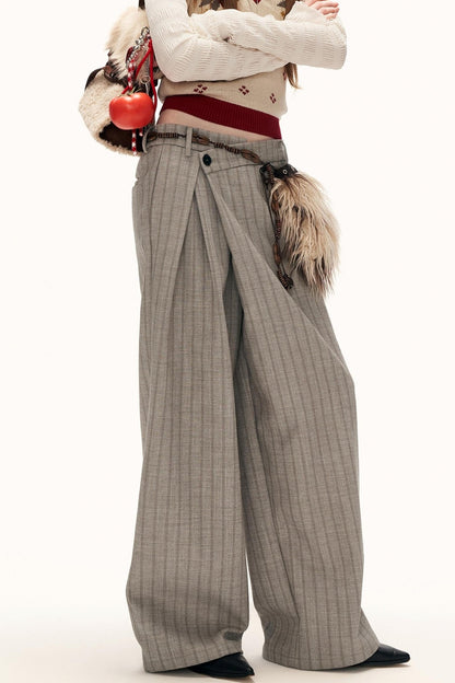 Mode Patchwork Stripe Pants