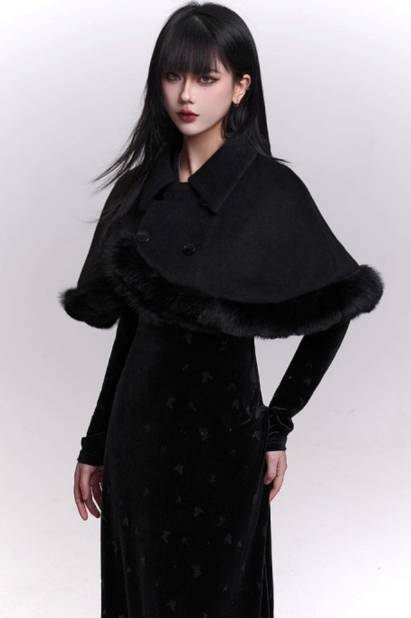 Ghostly Wool Cape
