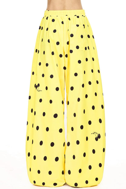 Big Polka Dot Wide Leg Pants