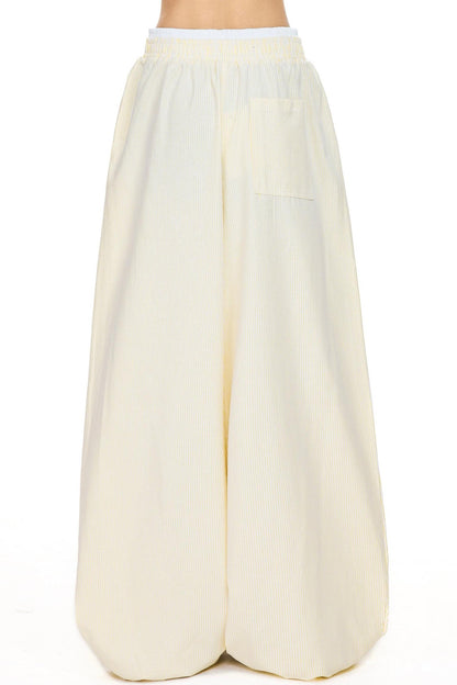 Stripe Loose Wide Leg Pants