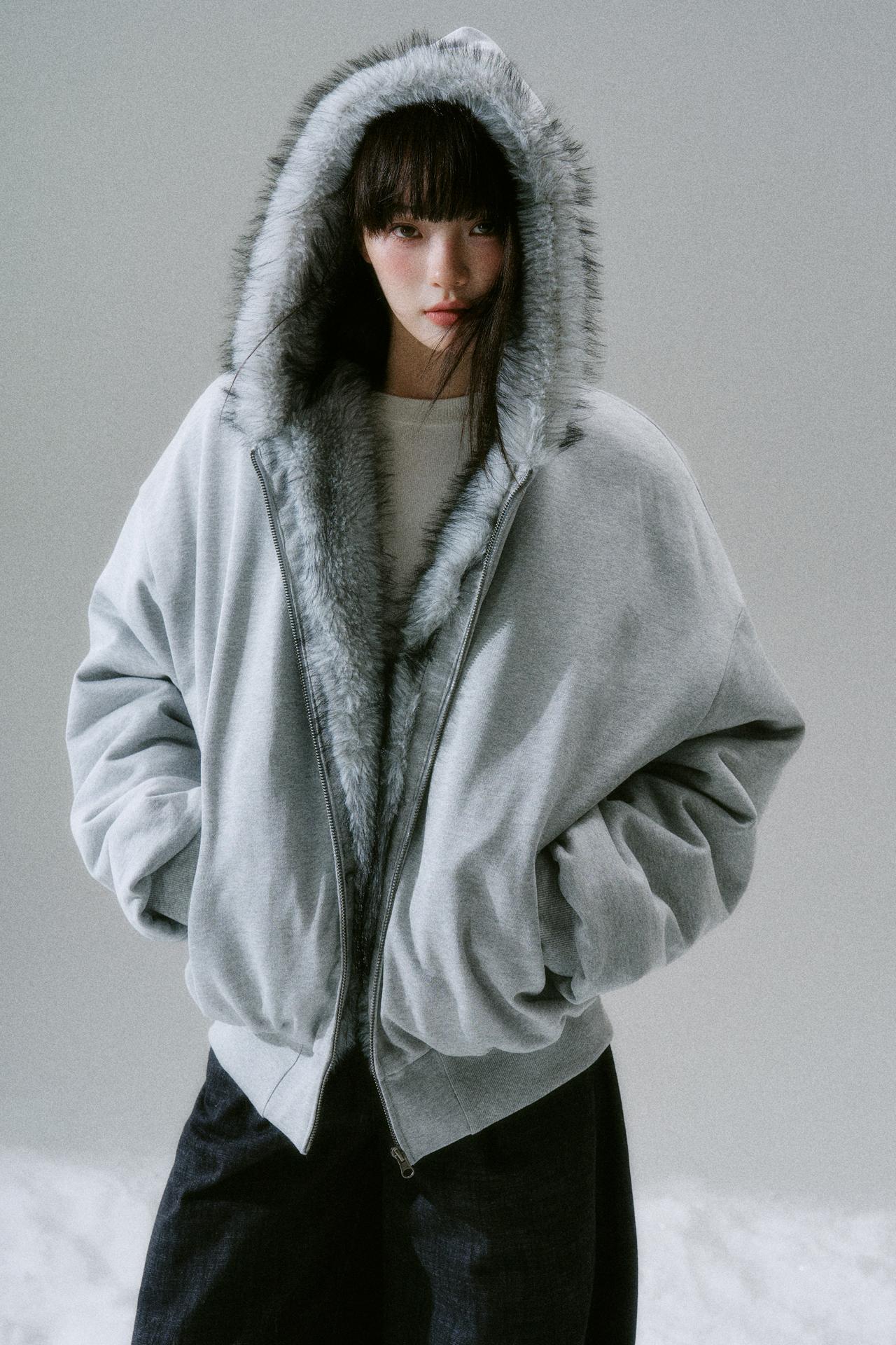 Sweet Mode Fur Hooded Jacket
