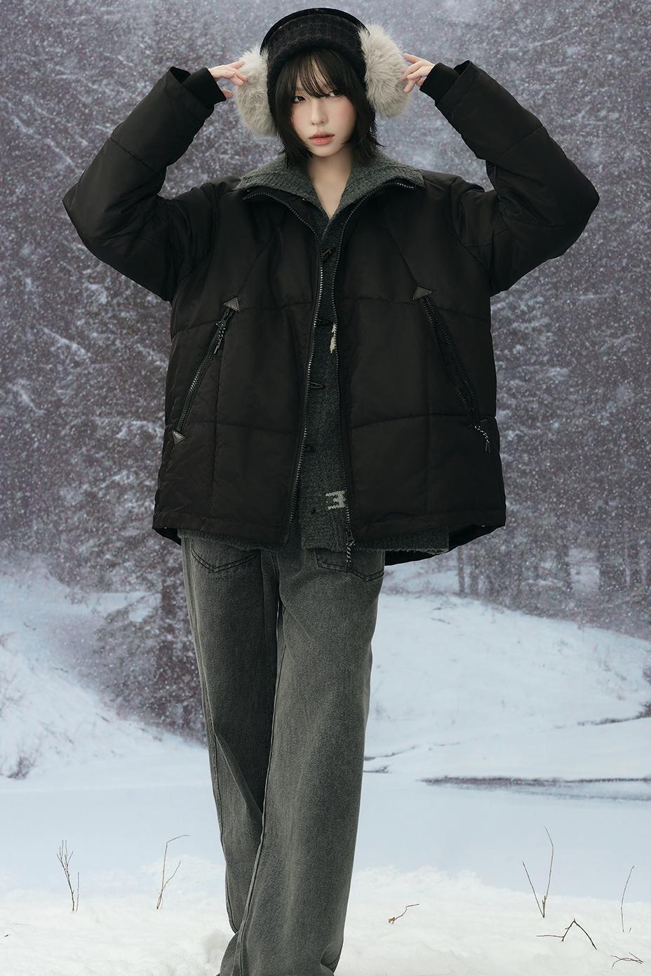 Wool padded winter coat