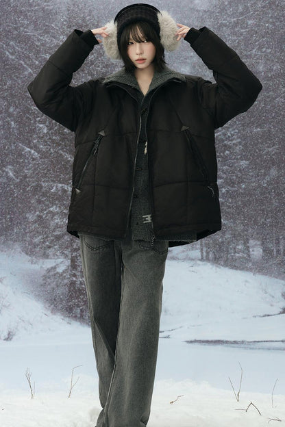 Wool padded winter coat