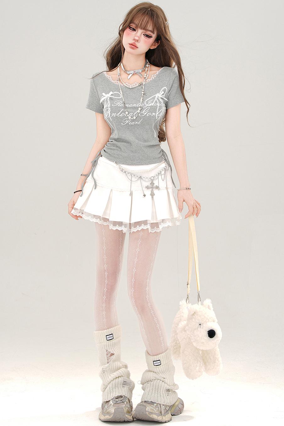 Spice Lace Drawstring T-Shirt