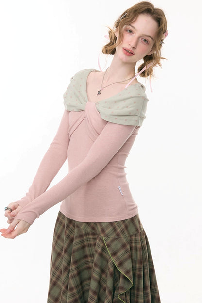 Star Design Fitted Tops