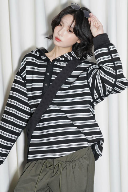 Hooded Pullover Casual Sweatshirt