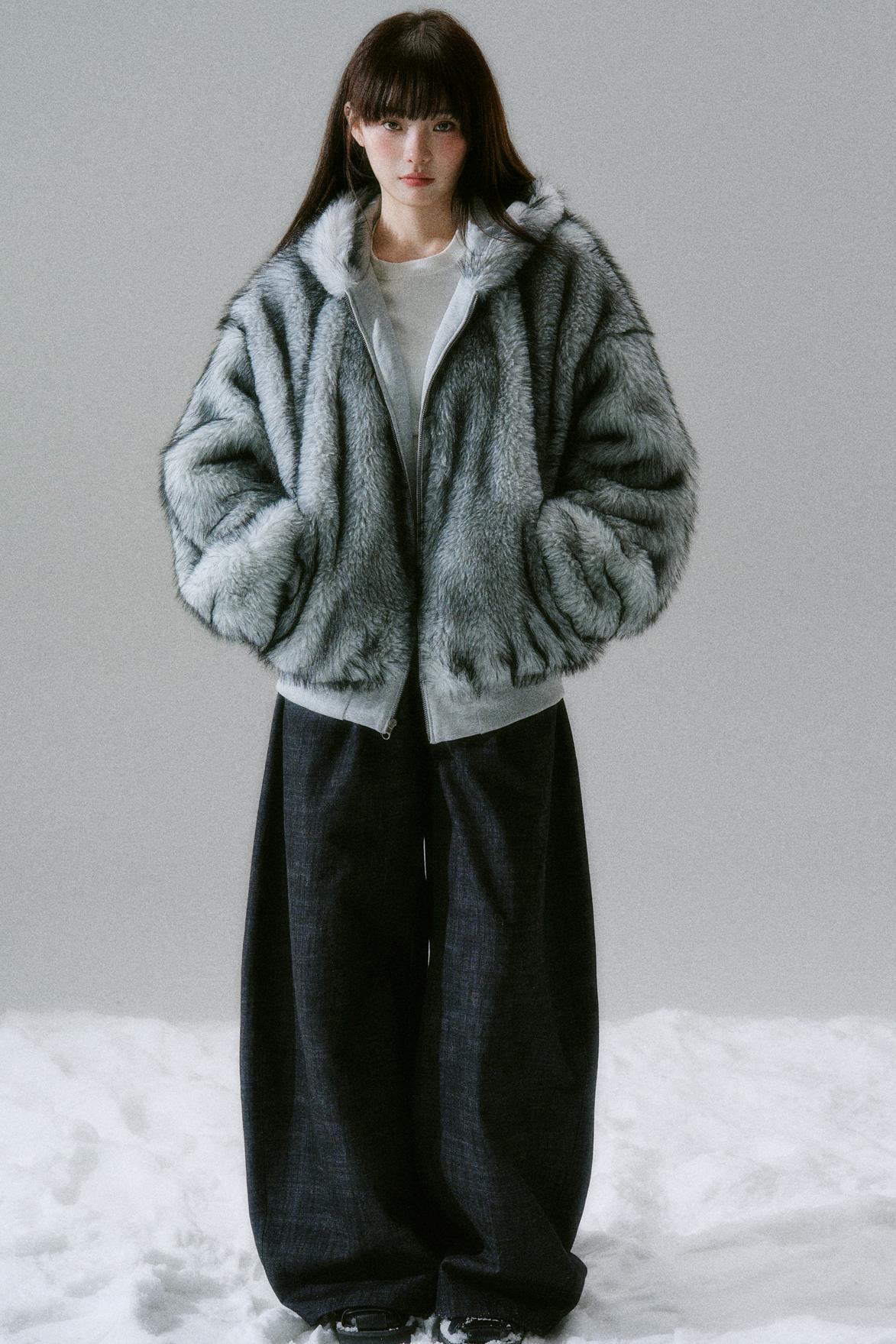 Sweet Mode Fur Hooded Jacket