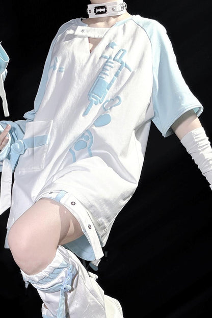 サブカルキャットサマーTシャツ+パンツ＋レッグカバー