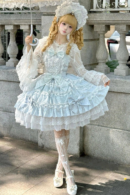 Doll Sweet Princess Lolita Dress + Bonnet