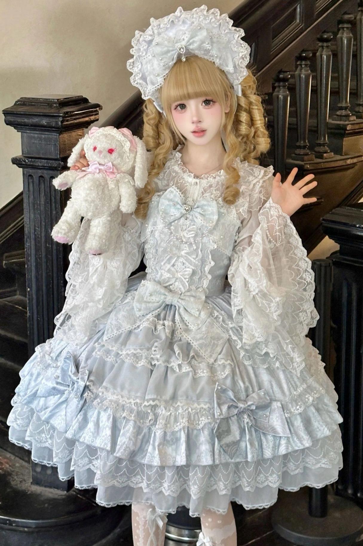 Doll Sweet Princess Lolita Dress + Bonnet