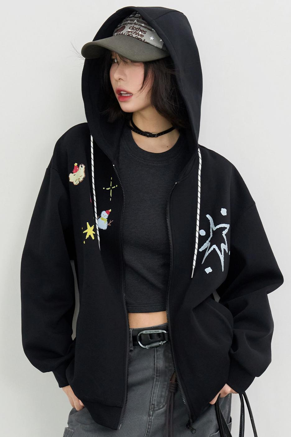 Christmas Elements Hooded Jacket