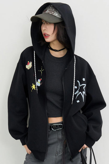 Christmas Elements Hooded Jacket