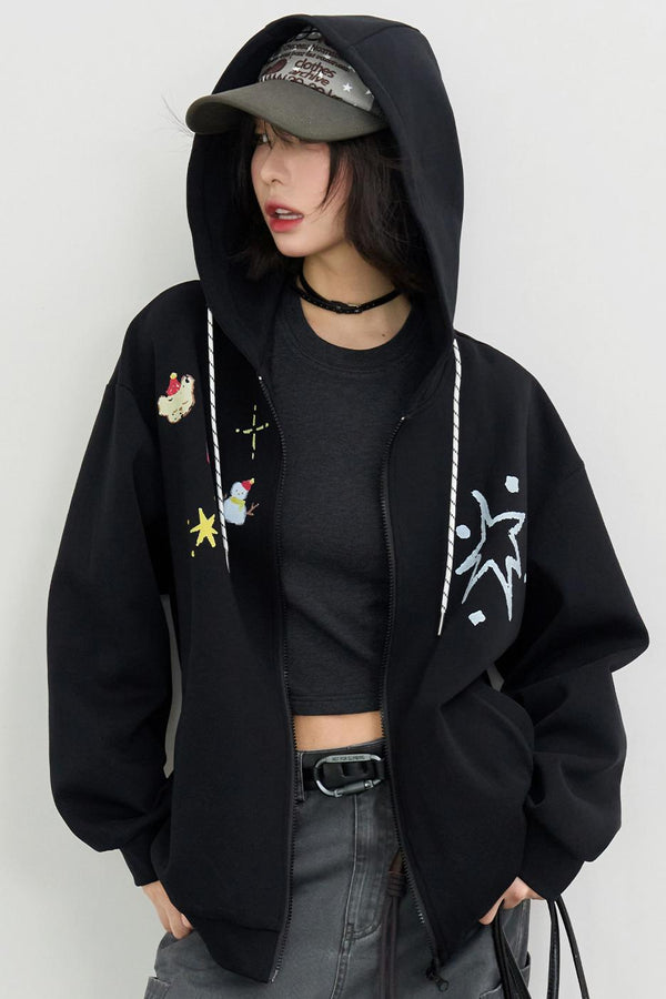 Christmas Elements Hooded Jacket