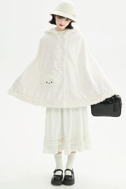 クリーミーラッフルヘムニットスカート