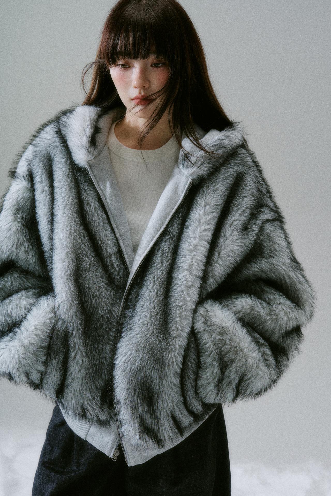 Sweet Mode Fur Hooded Jacket