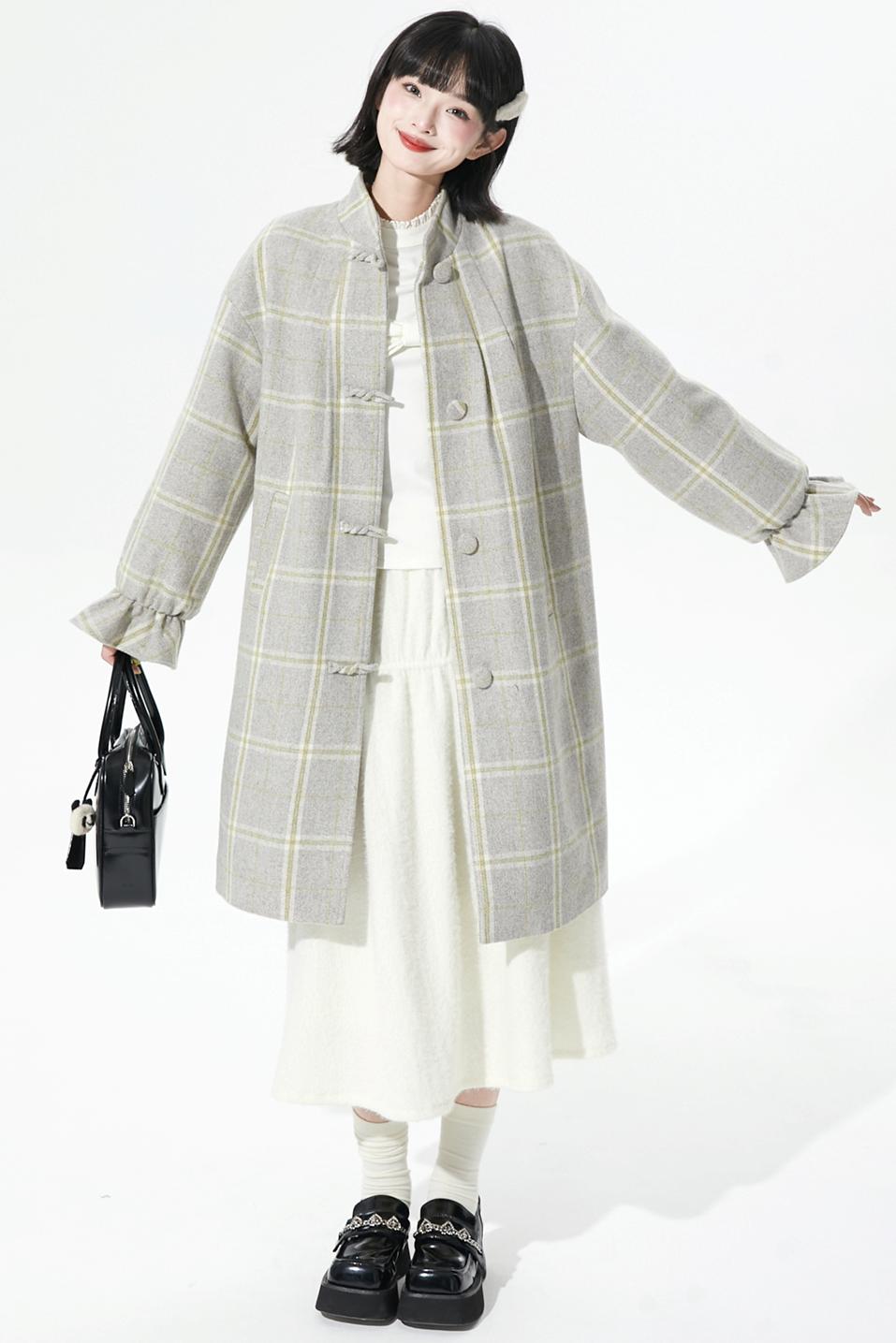 ソフトリブドニットフレアスカート