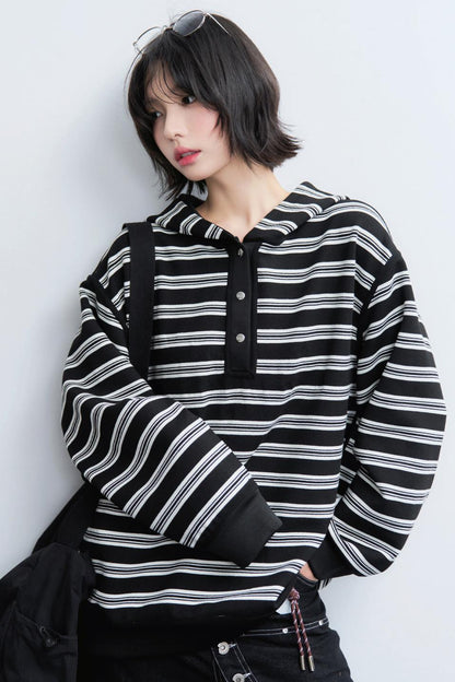 Hooded Pullover Casual Sweatshirt