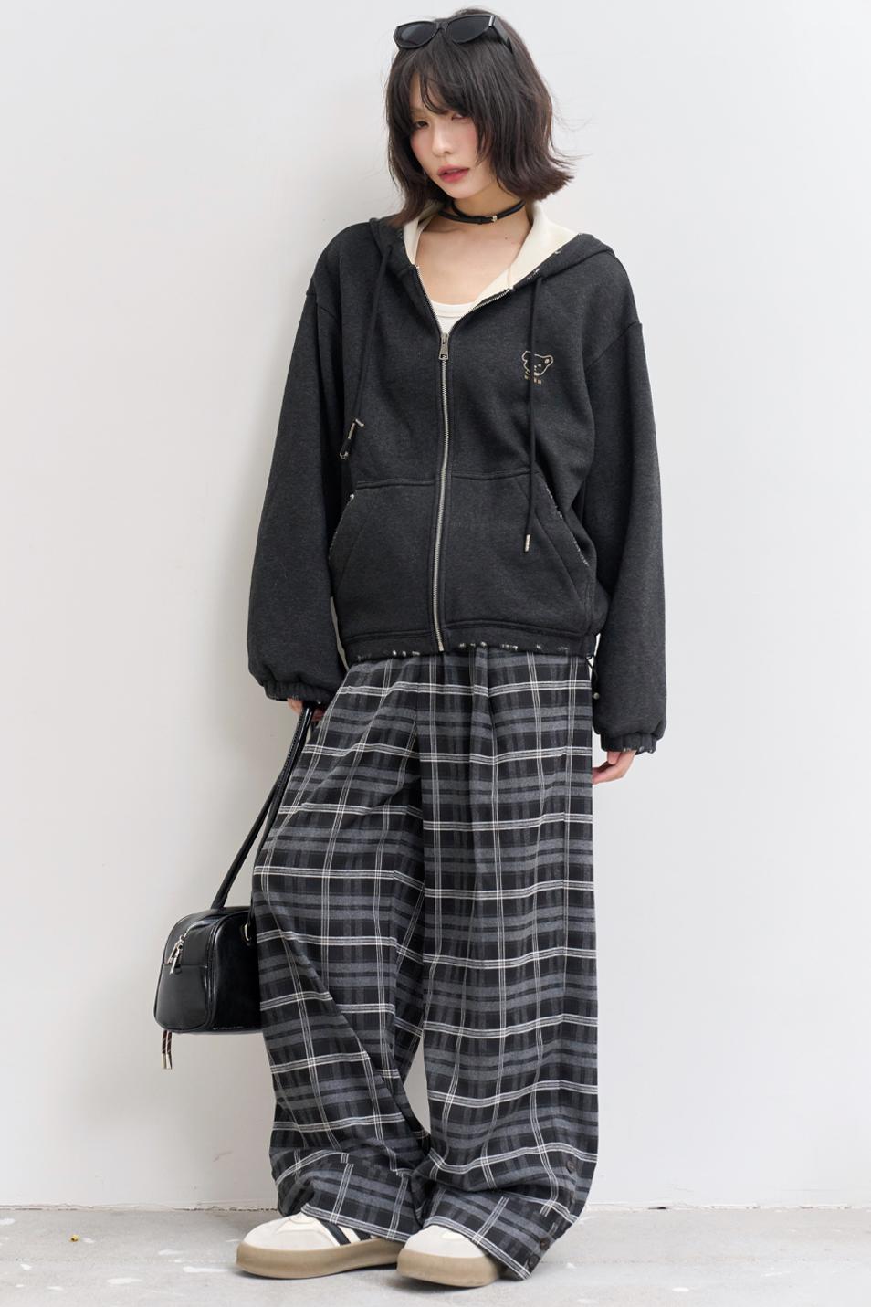 Solid Color Hooded Jacket Setup