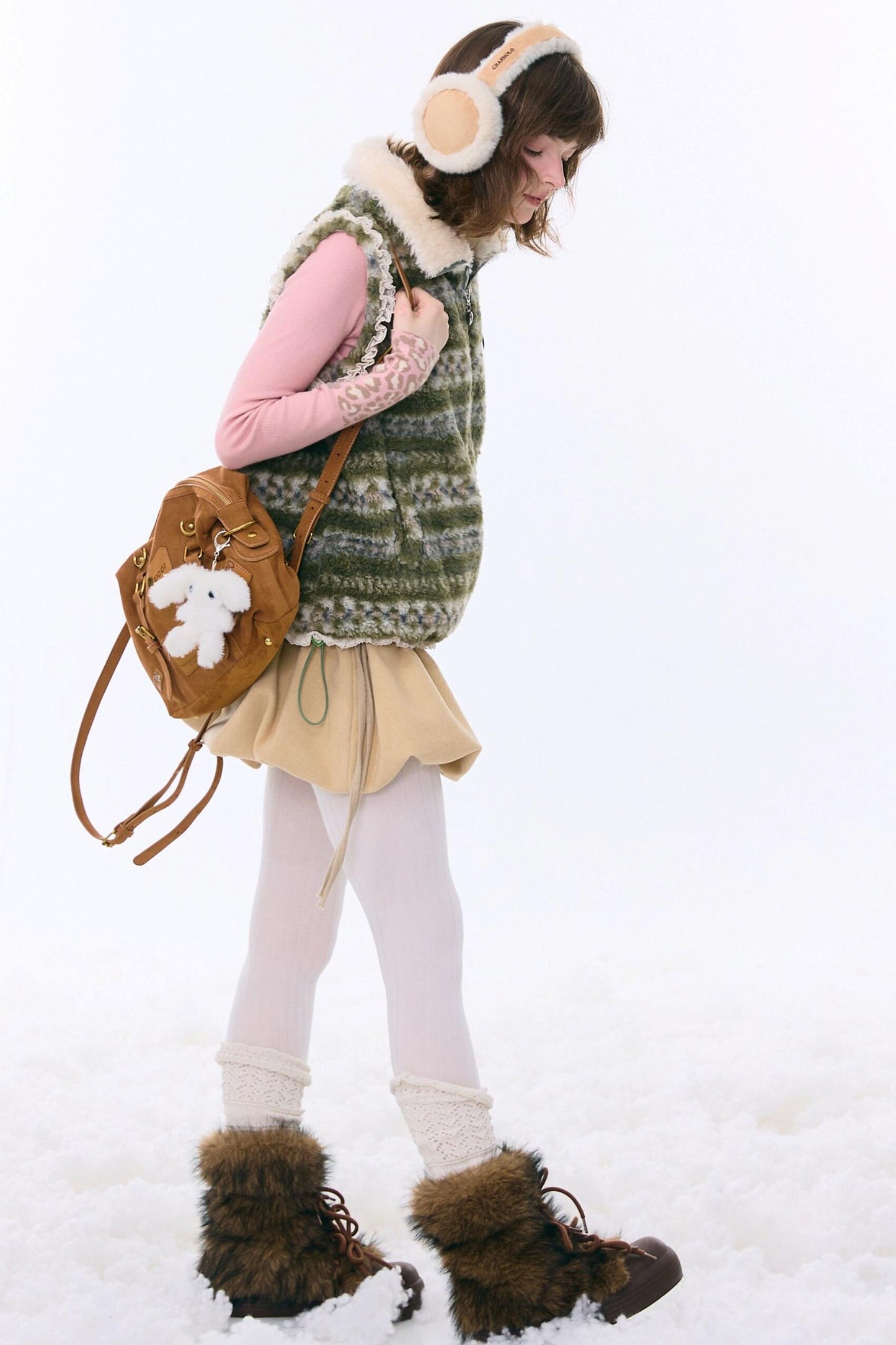 Retro Fair Isle Fleece Vest