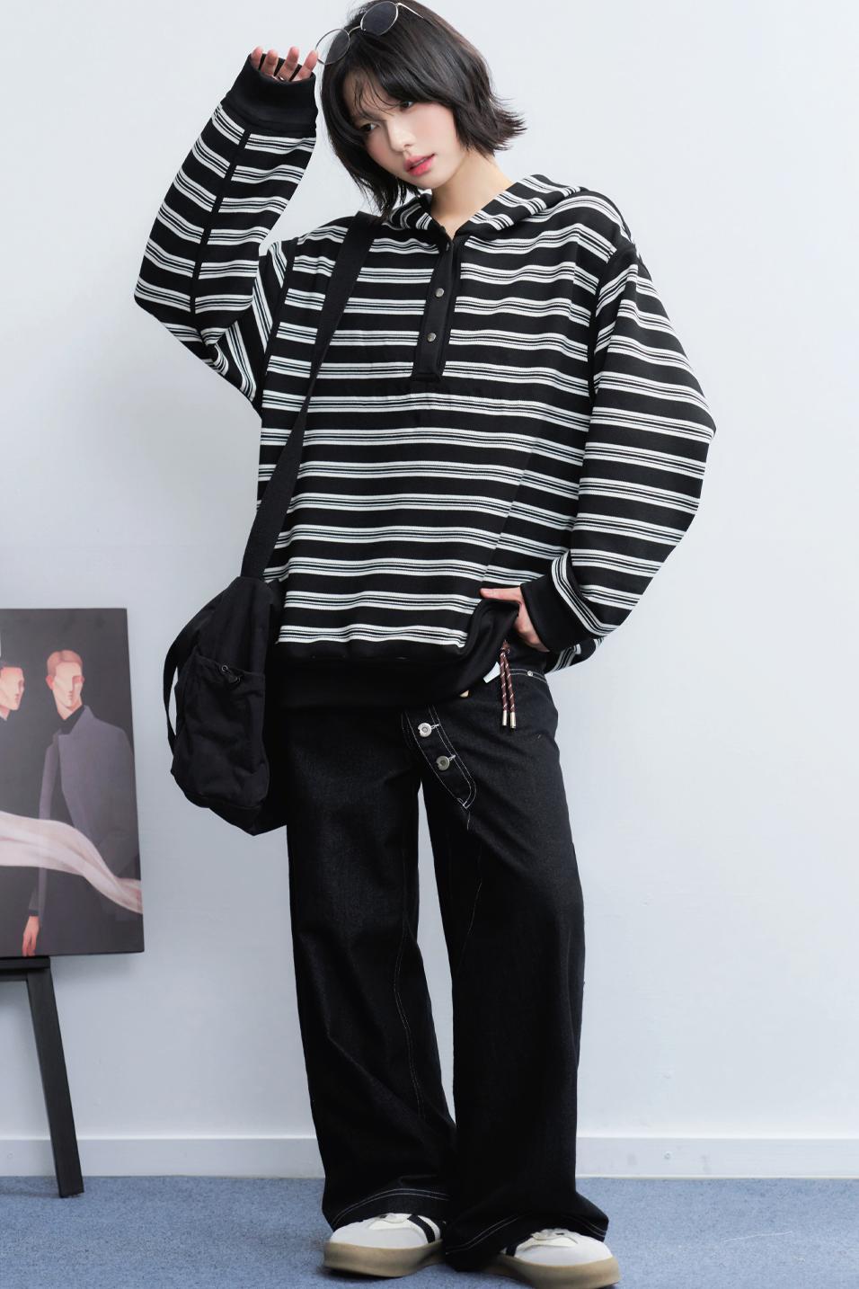 Hooded Pullover Casual Sweatshirt