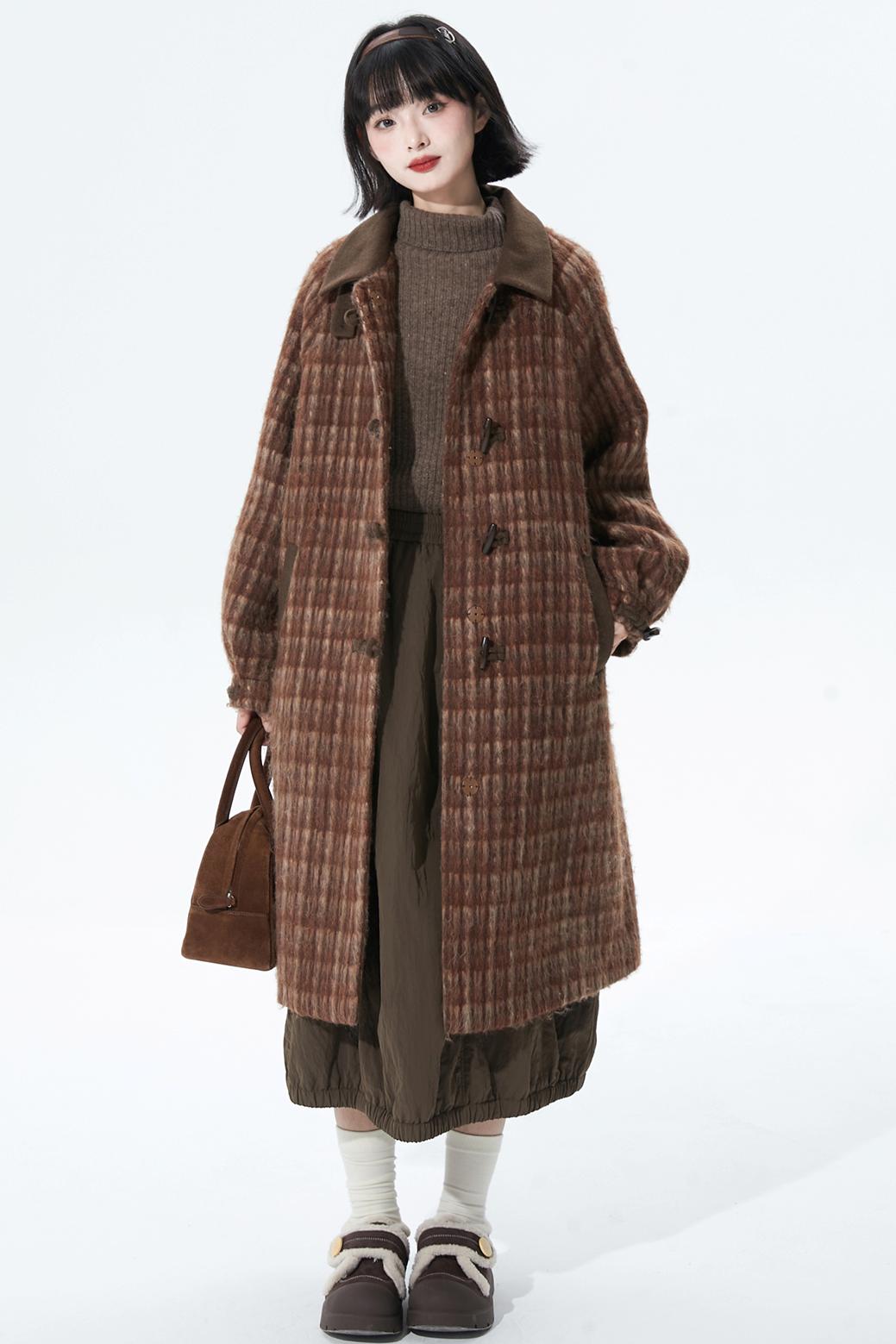 ウォームココアウールブレンドスカート