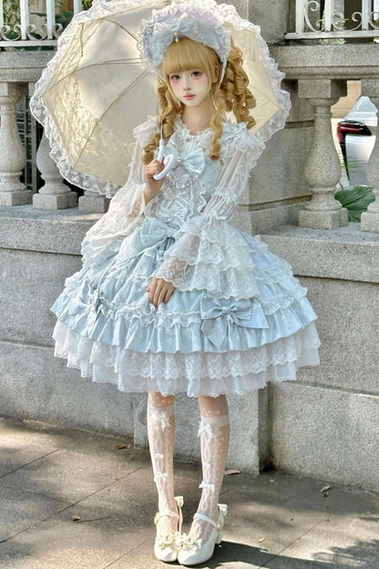 Doll Sweet Princess Lolita Dress + Bonnet