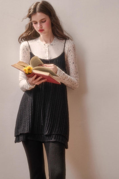 レトロスイートトップス+スリムパンツ