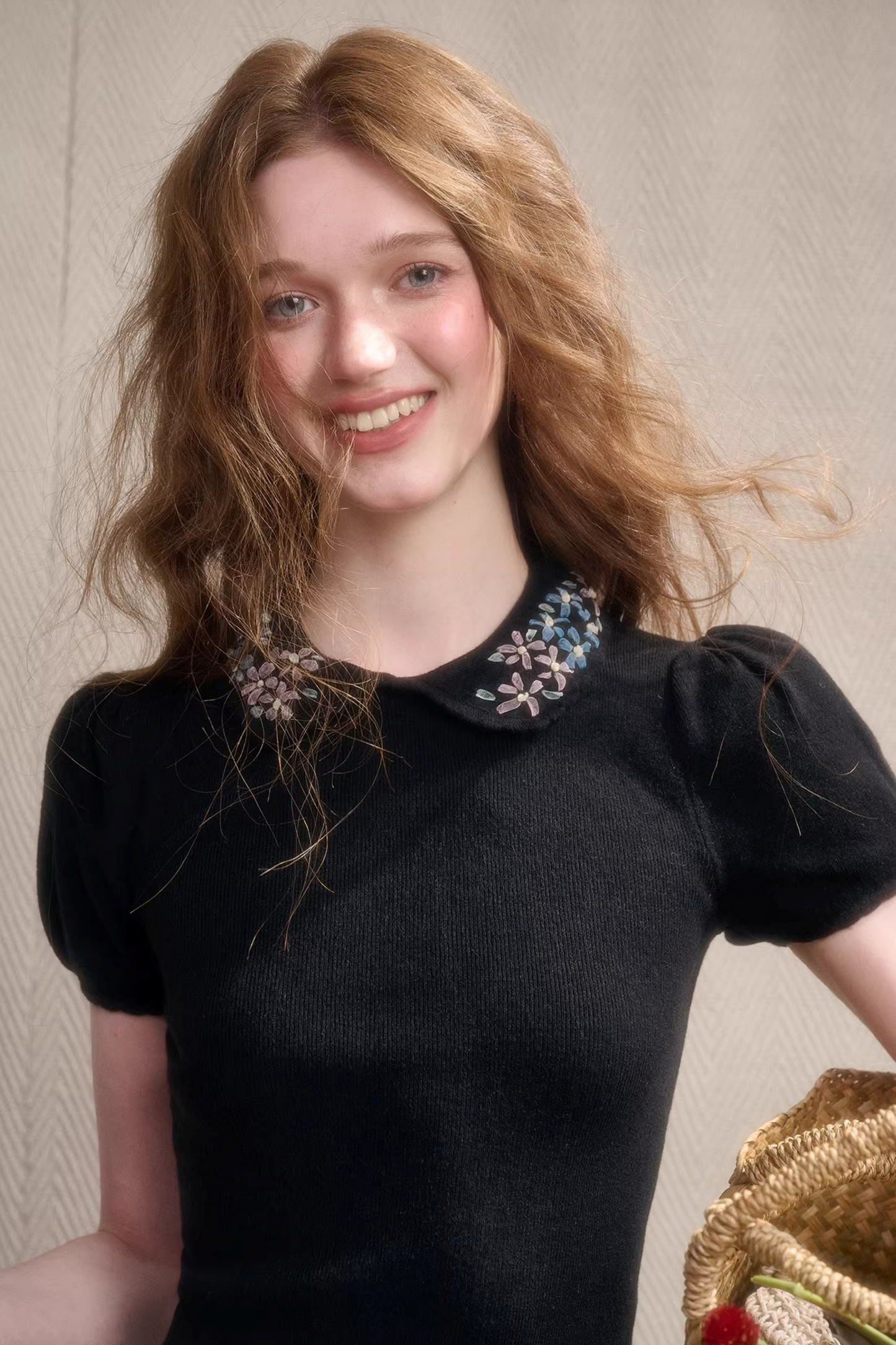 フローズンフラワーズタイトトップス