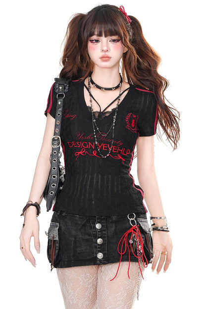 American Spicy Lace T-Shirt