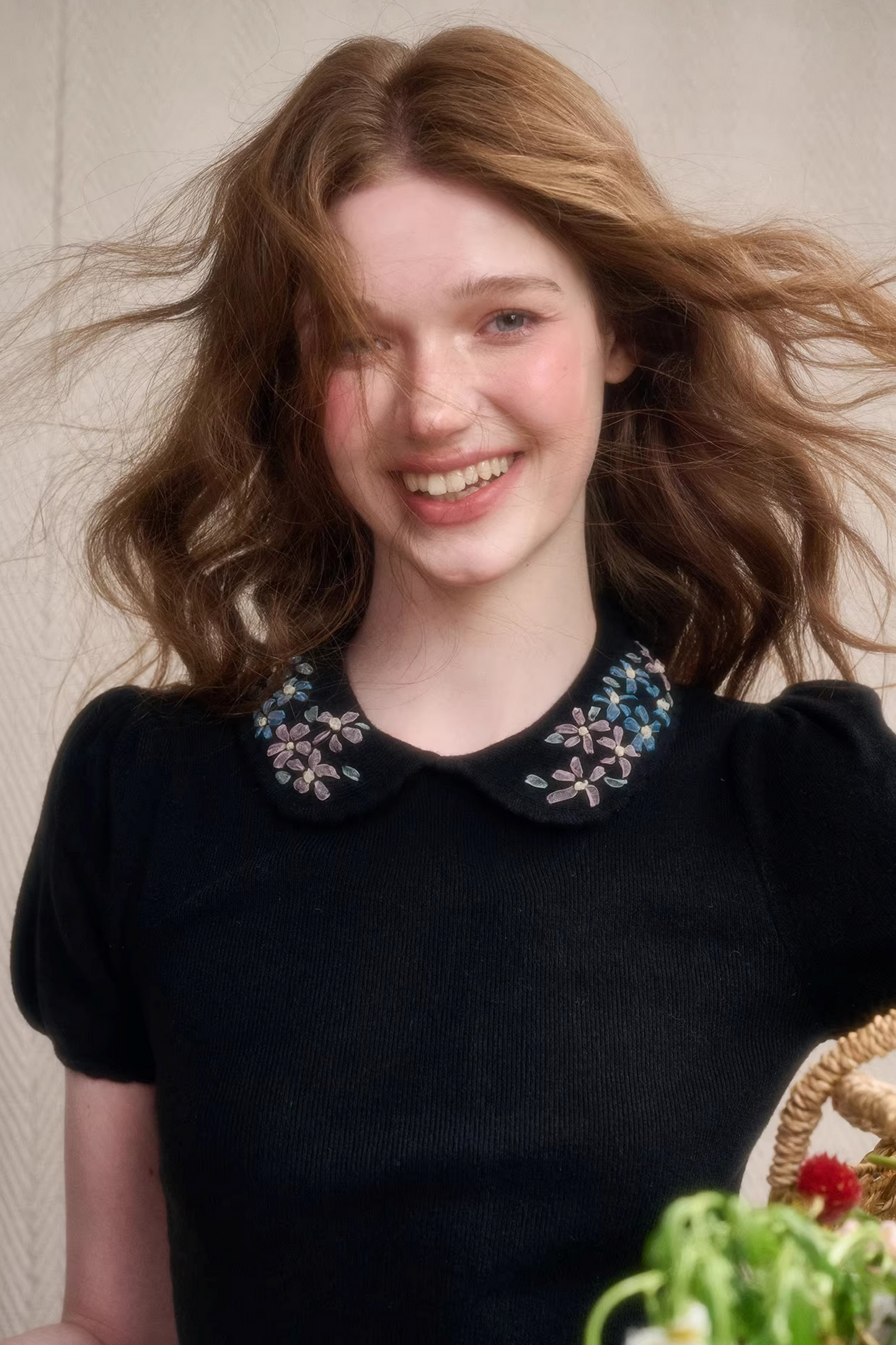 フローズンフラワーズタイトトップス