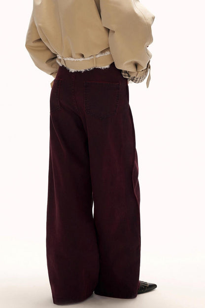 Black Wave Denim Pants