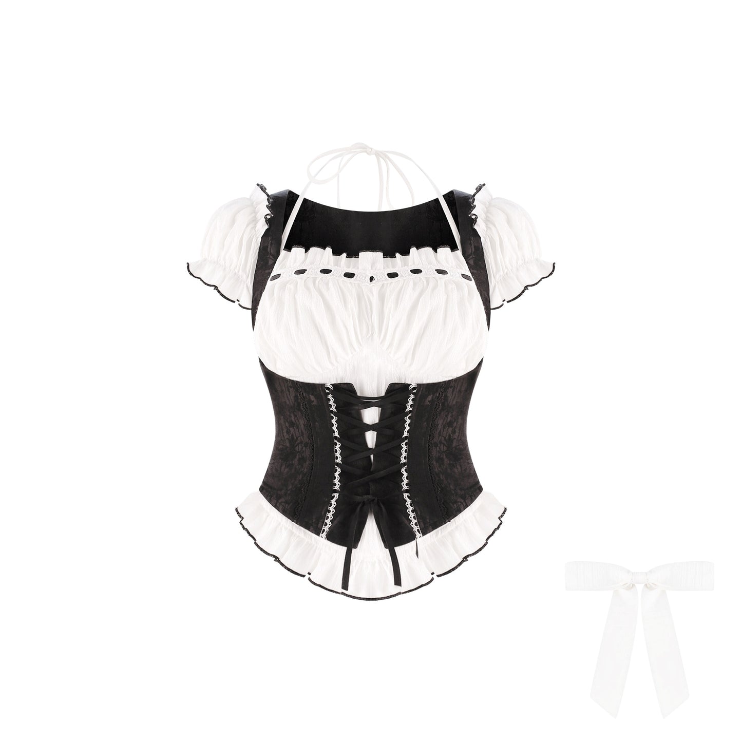 Gotisches Puppen-Dienstmädchen-Set