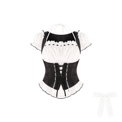 Gotisches Puppen-Dienstmädchen-Set