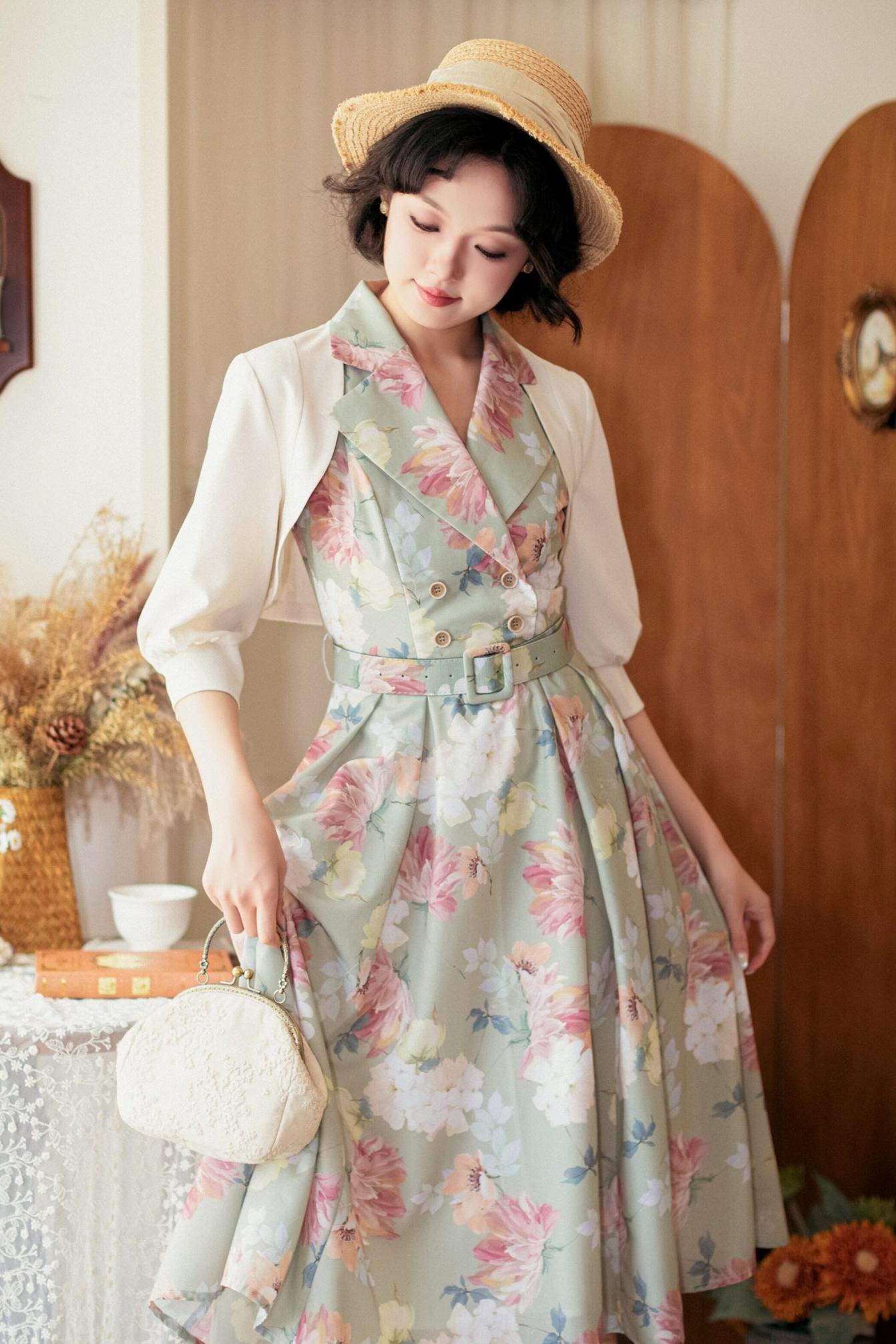 Französisch Elegantes Flare-Kleid