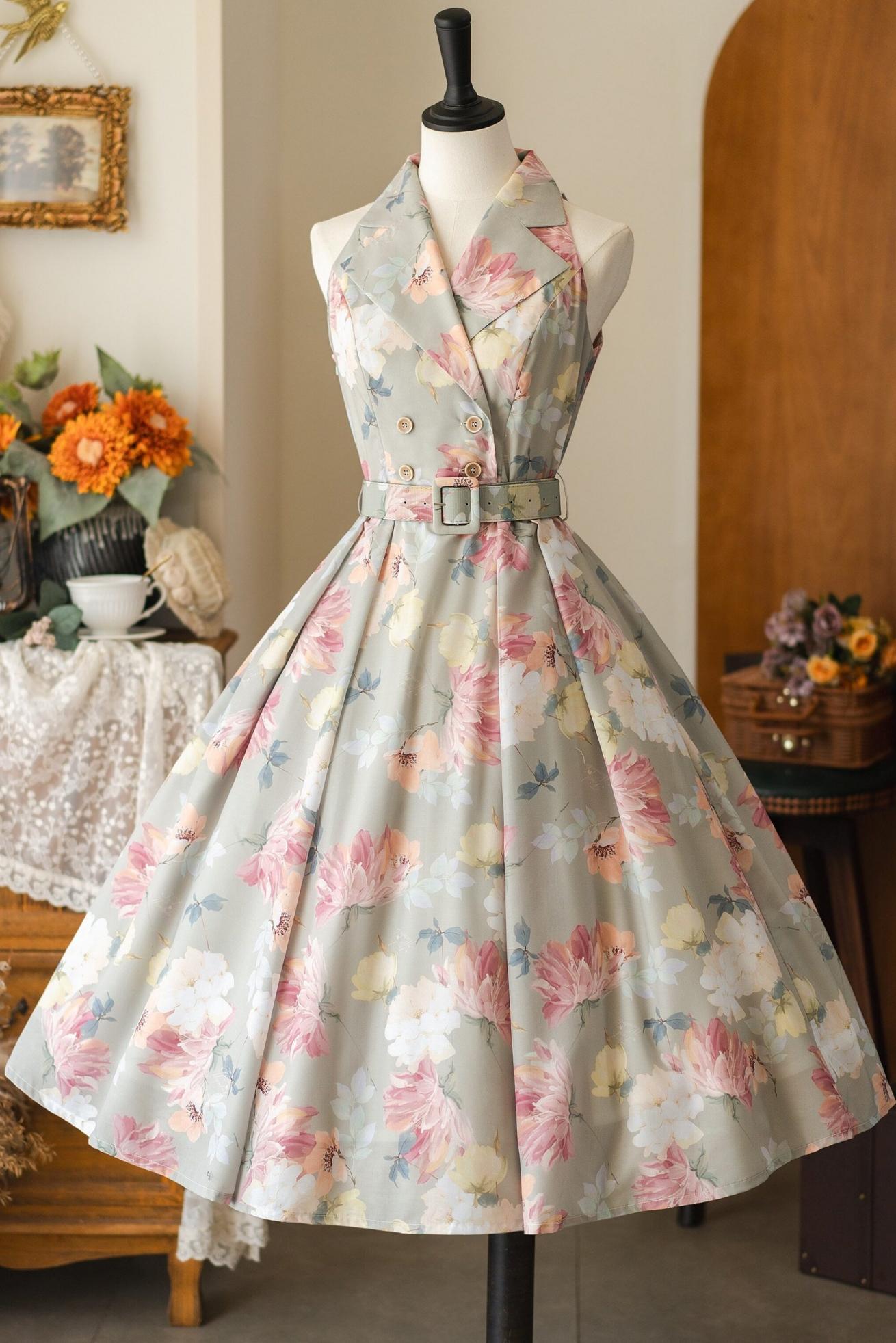Französisch Elegantes Flare-Kleid