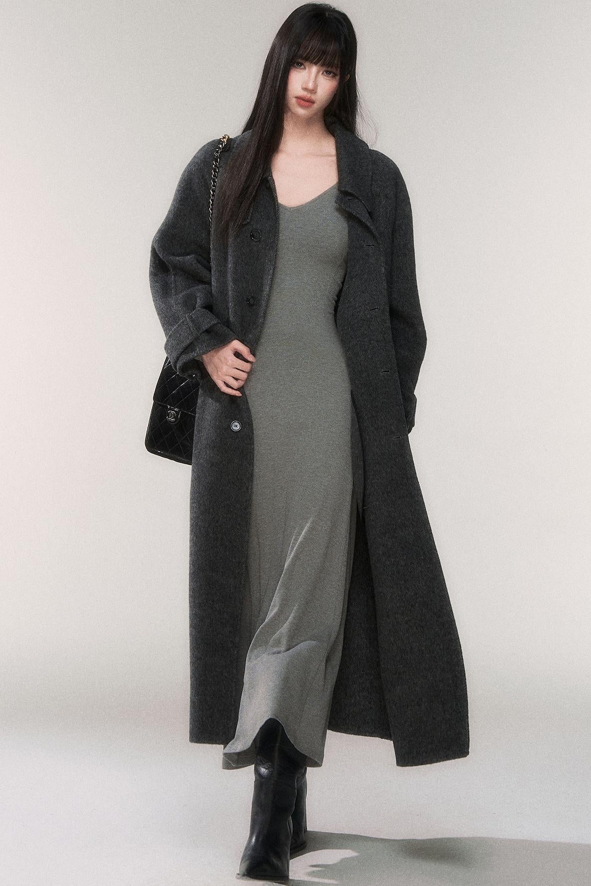 デザイアニットVネックドレス