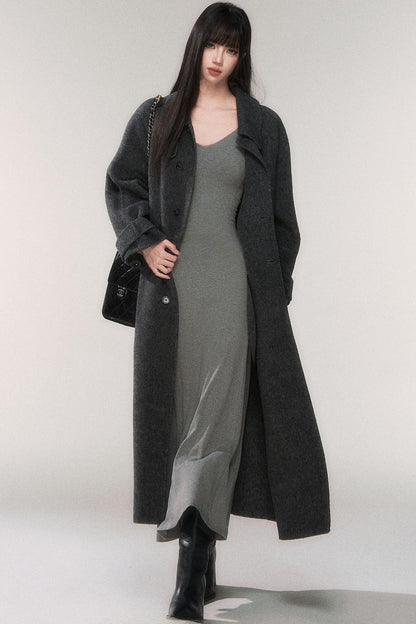 デザイアニットVネックドレス