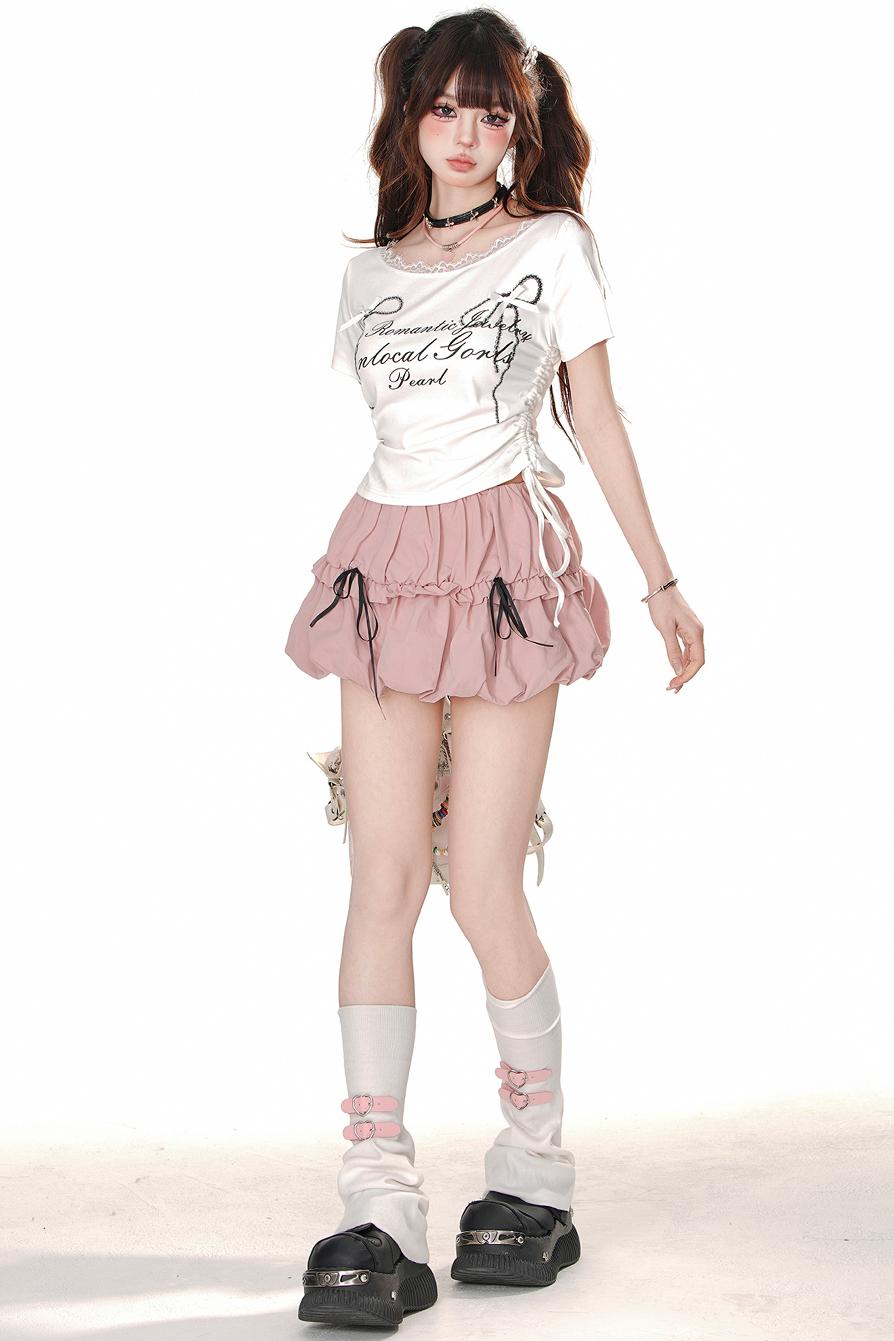 Spice Lace Drawstring T-Shirt