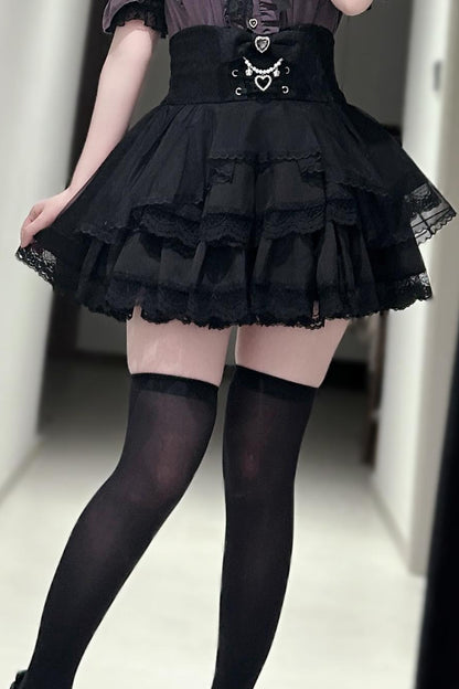 Falda negra y rosa de diseño original