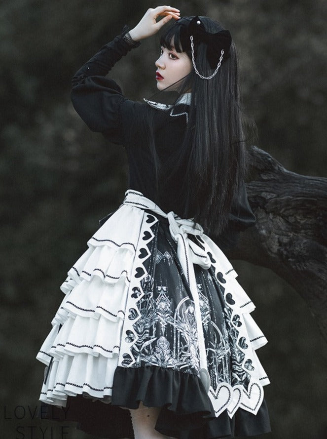 Love Lolita Rouge Heart Eye Gothic Dark Style Robe