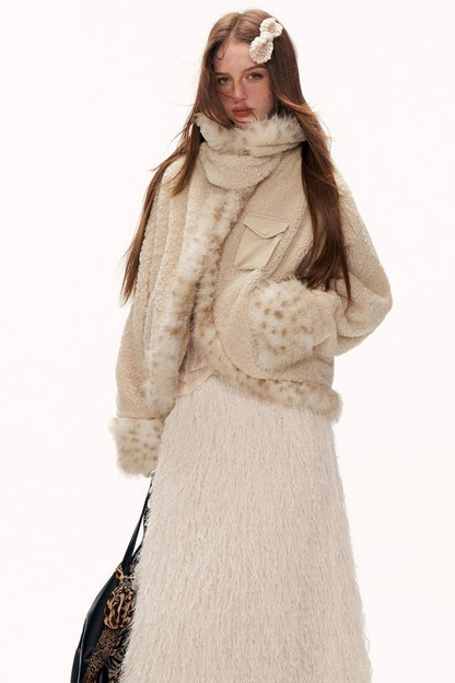 Batwing Sleeve Wool Coat