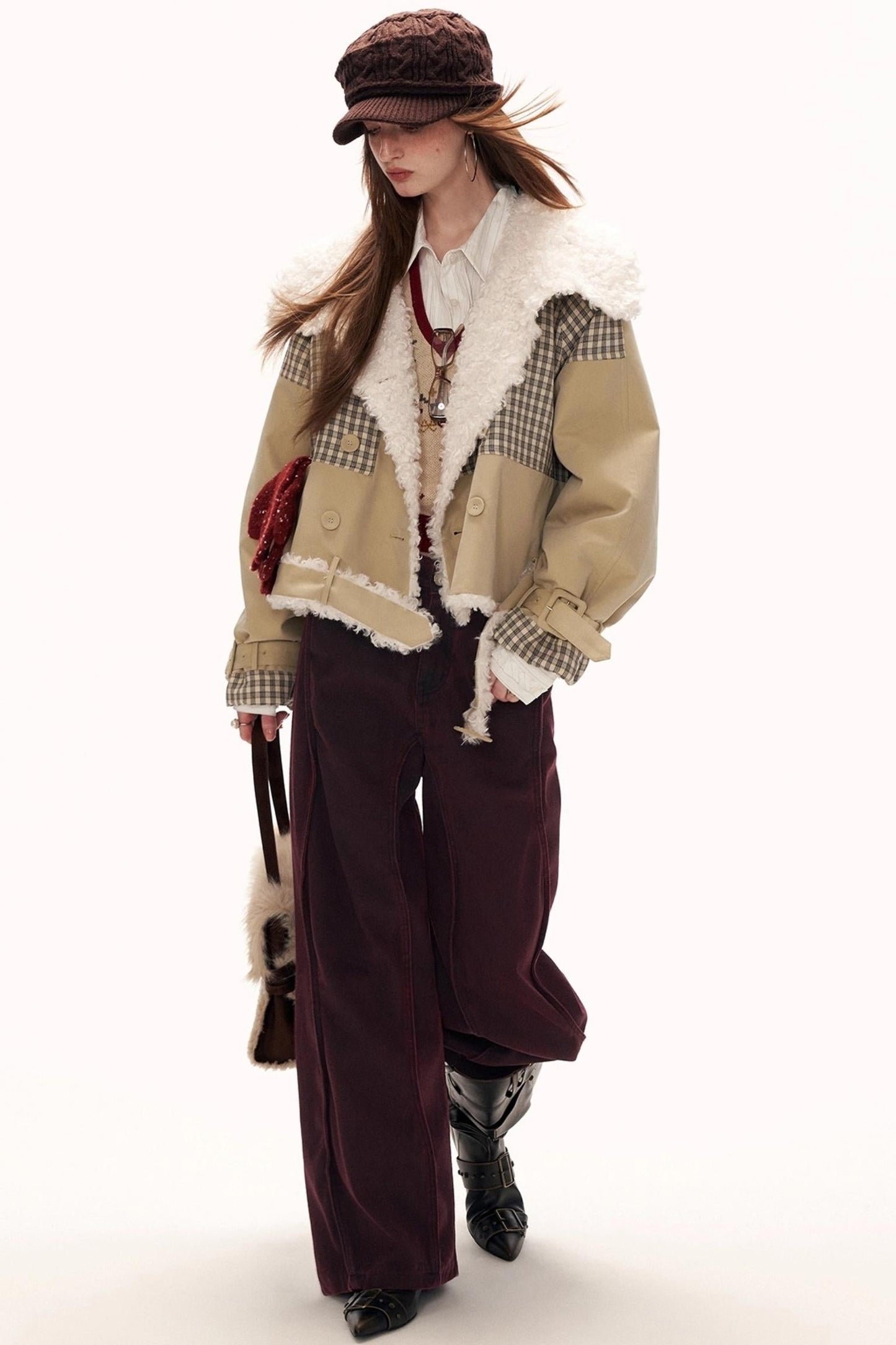 Black Wave Denim Pants