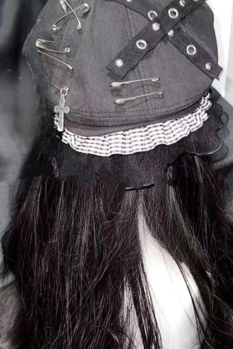 Bunny Ear Punk Plaid Beret