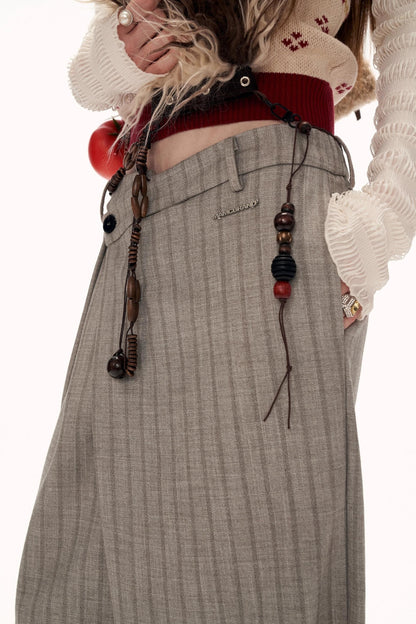 Mode Patchwork Stripe Pants