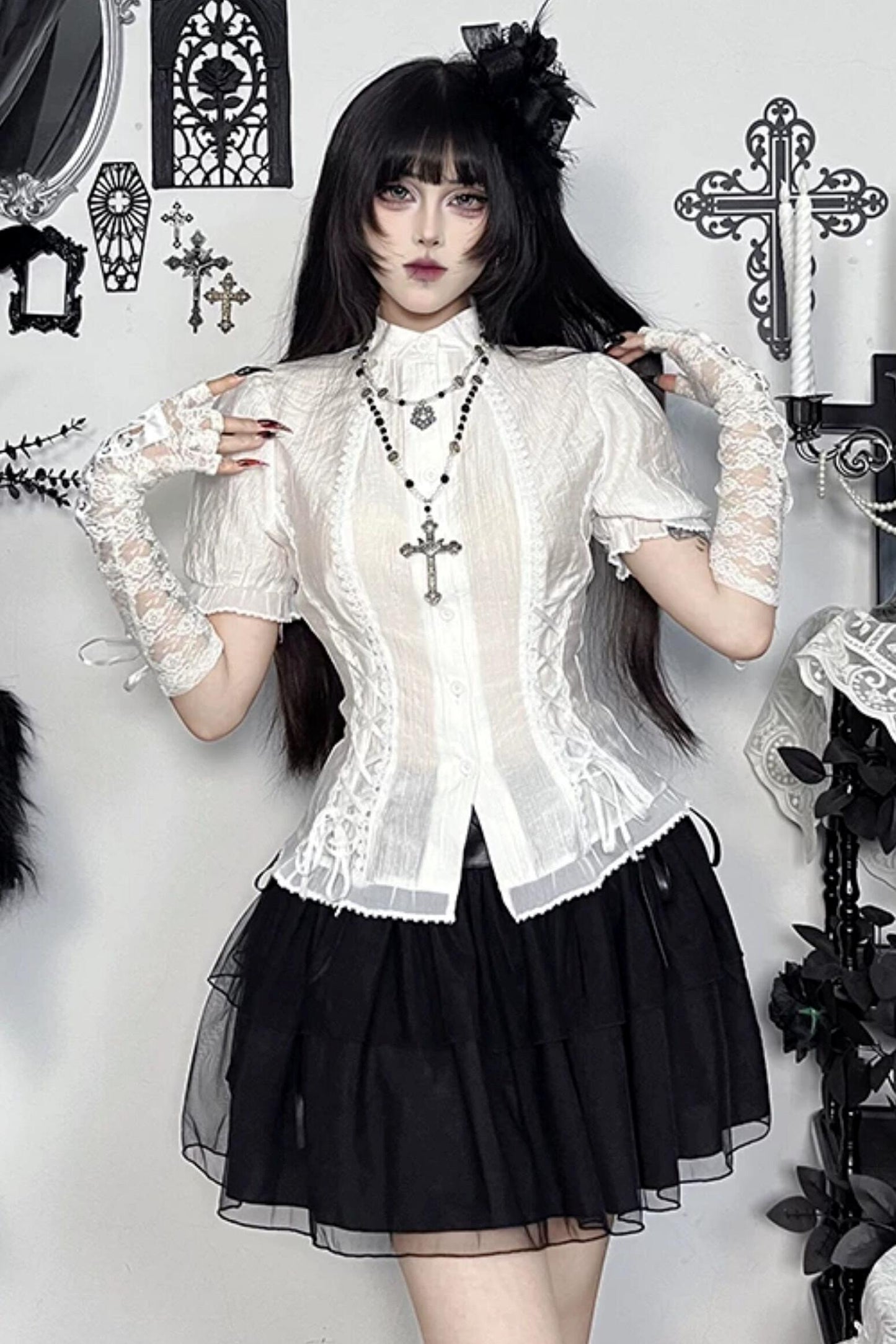 White Lace Gothic Set